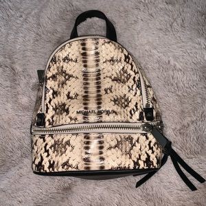 Michael Kors Snakeskin Mini Backpack